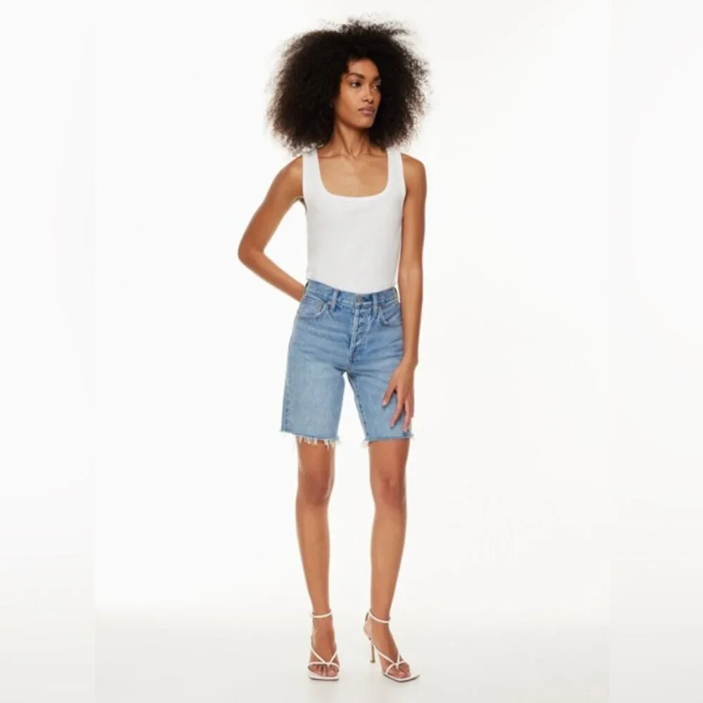ARITZIA DENIM FORUM the yoko long jean  short 24